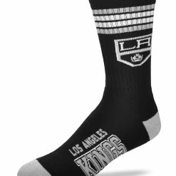 NSSI G-III LOS ANGELES KINGS 4 STRIPE DEUCE MEN'S SOCKS