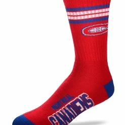NSSI G-III MONTREAL CANADIENS 4 STRIPE DEUCE MEN'S SOCKS