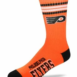 NSSI G-III PHILADELPHIA FLYERS 4 STRIPE DEUCE MEN'S SOCKS