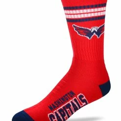 NSSI G-III WASHINGTON CAPITALS 4 STRIPE DEUCE MEN'S SOCKS