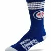 NSSI G-III WINNIPEG JETS 4 STRIPE DEUCE MEN'S SOCKS -Jersey shop nssi 2017 4stripe decue sock wje